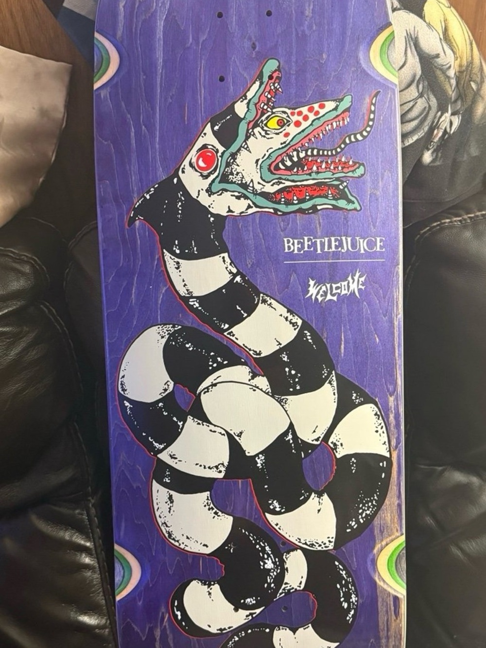 Welcome Skateboards x Beetlejuice Sandworm 10.5 Collectible Anime Horror NEW